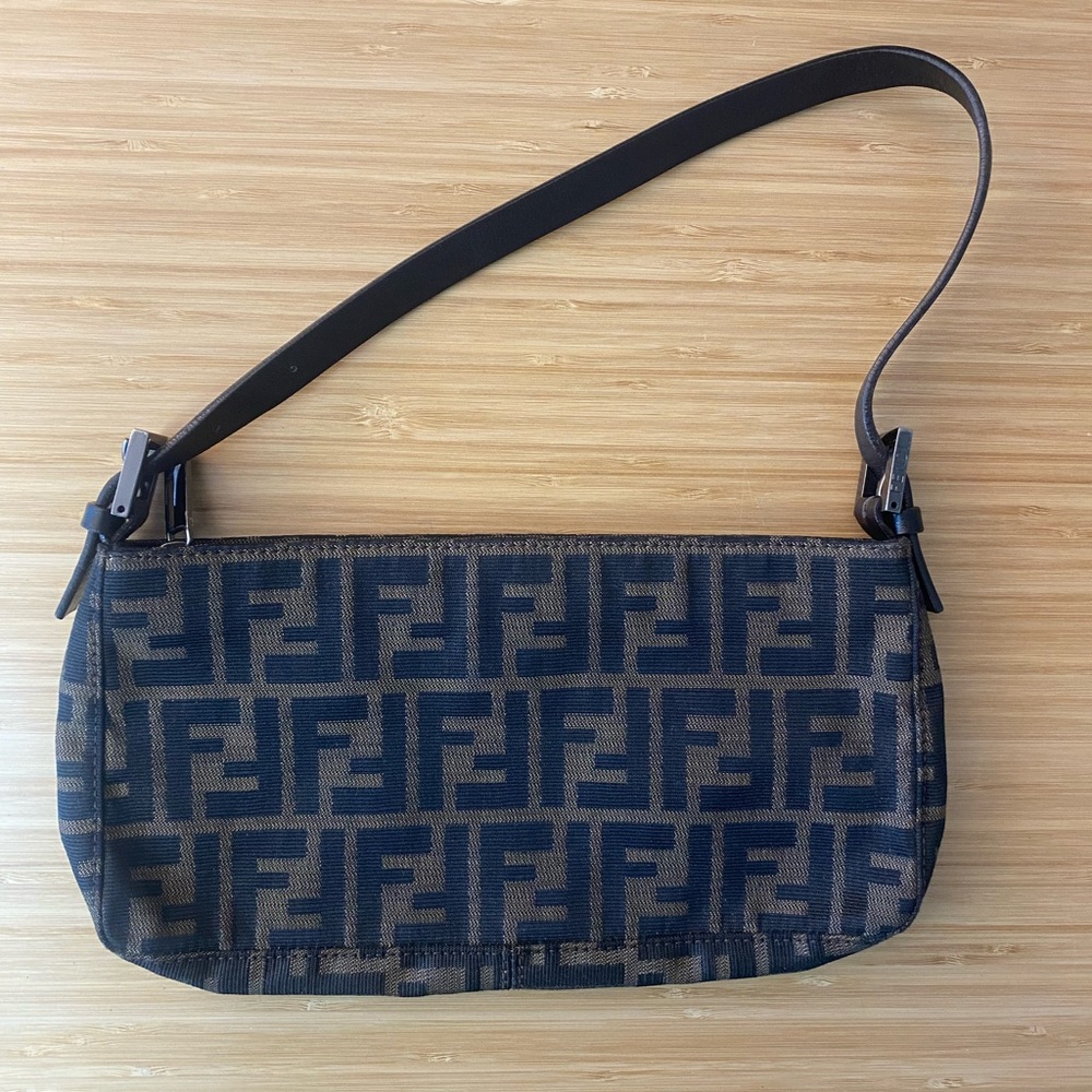 AUTHENTIC Vintage FENDI Shoulder Bag Zucca FF